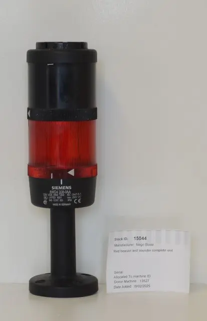 Negri Bossi Red Beacon and Sounder Complete Unit
