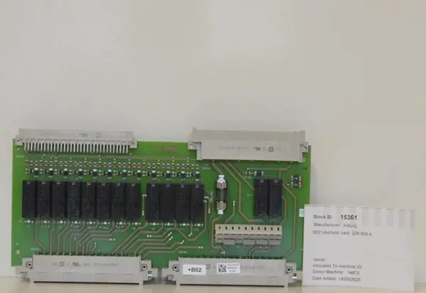 Arburg B02 Interface Card 226.930 A