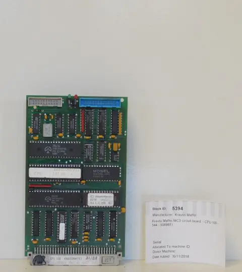 Krauss Maffei MC3 Circuit Board - CPU100 - 544 - 5089851