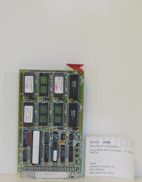Krauss Maffei MC3 Circuit Board - E17 - EPR10 - 5089734