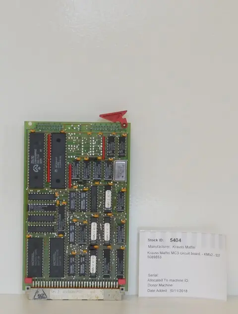 Krauss Maffei MC3 Circuit Board - KMV2 - 537 - 5089853
