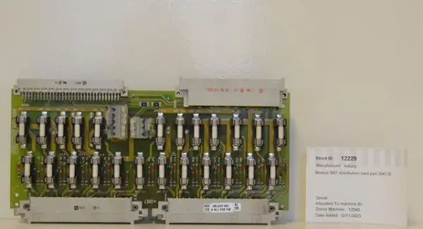 Arburg Selogica Module B07 Distribution Card Part 204179