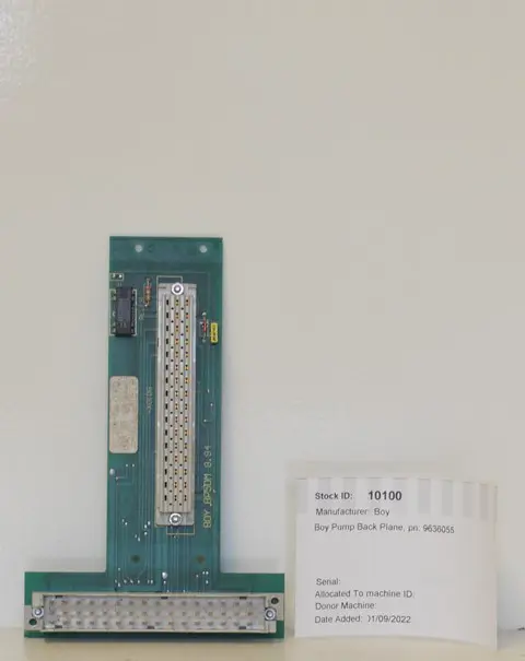 BOY Pump Back Plane, pn: 9636055