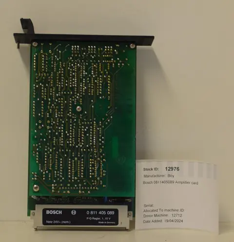 Boy Bosch EPQ Pump Control Card 0811405089
