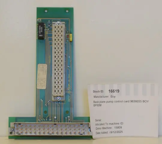 Back plane pump control card 9636055 BOY BP50M