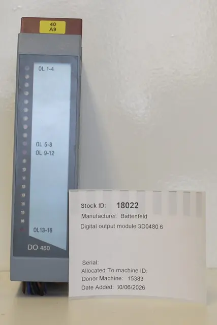 Wittmann Battenfeld Digital output module 3D0480.6