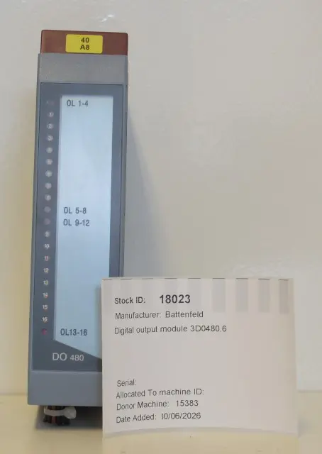 Wittmann Battenfeld Digital output module 3D0480.6