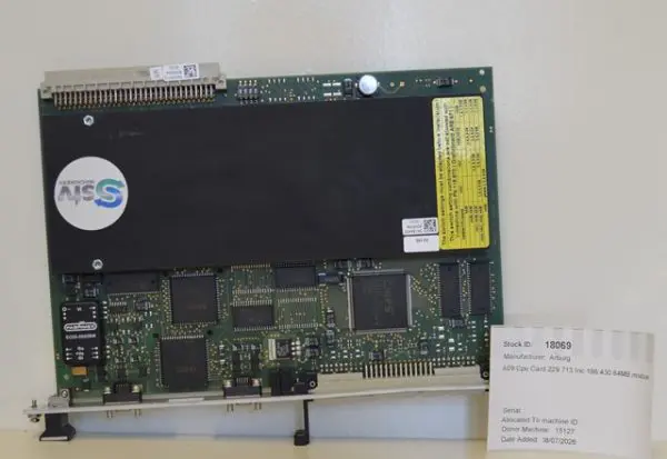 Arburg A09 Cpu Card 229.713 Inc 186.430 64MB module
