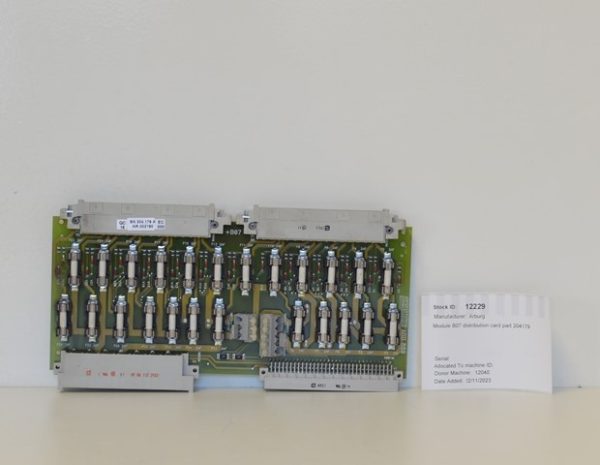 Arburg Module B07 Distribution Card Part 204179