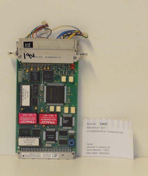 BOY A1E 9626535 RK101 Transducers Card