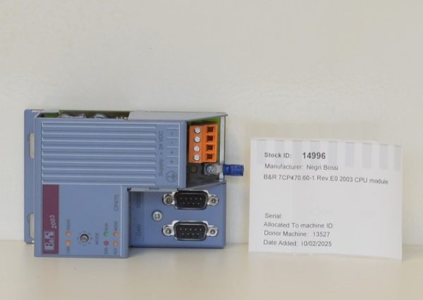 Negri Bossi B&R 7CP470.60-1 Rev. E0 2003 CPU Module