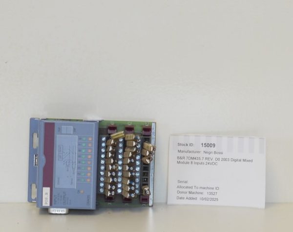 Negri Bossi BR 7DM435.7 REV.D0 2003 Dig Mixed Mod 8 Input 24VDC