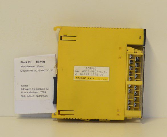 FANUC Roboshot 100C Module PN: A03B-0807-C160