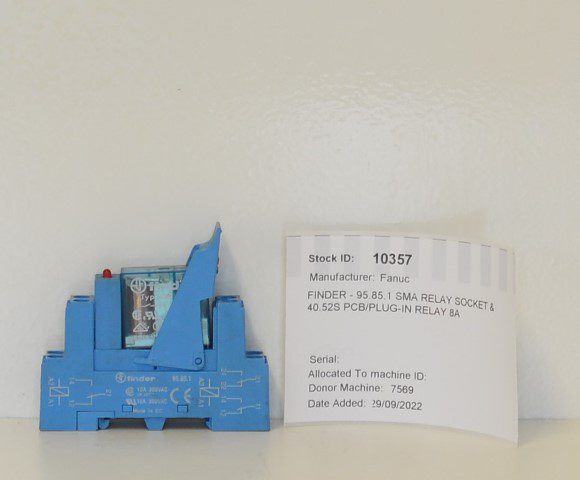 FANUC FINDER - 95.85.1 SMA RELAY SOCKET & 40.52S PCB/PLUG IN RELAY