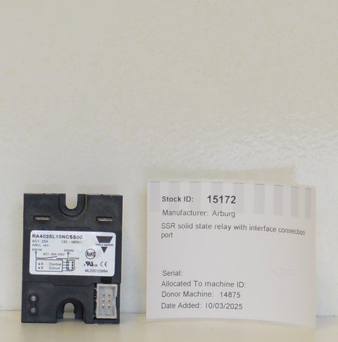Arburg SSR Solid State Relay with Interface Connection Port