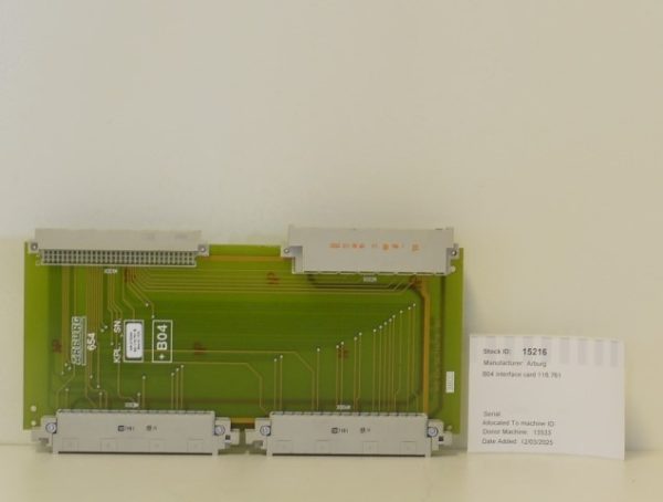 Arburg Selogica B04 Interface Card 116.761