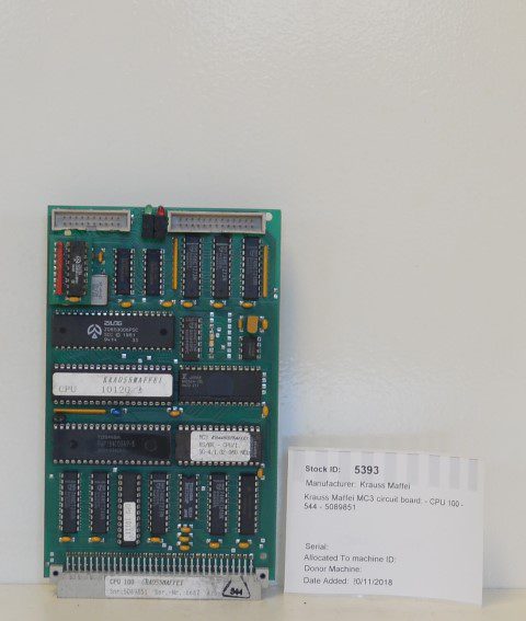 Krauss Maffei MC3 Circuit Board - CPU100 - 544 - 5089851