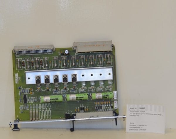 Arburg 153.329 Battery power distribution card ( A29) 1 x damaged clip