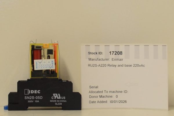 Enmair RU2S-A220 Relay and base 220vAc