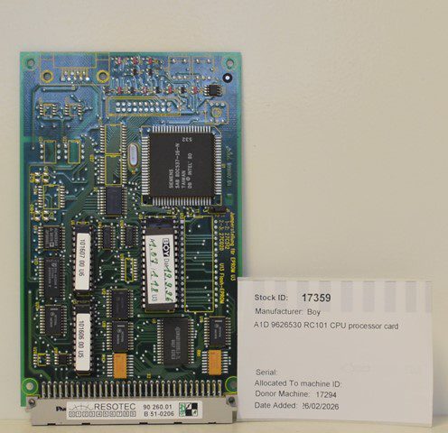 BOY A1D 9626530 RC101 CPU processor card