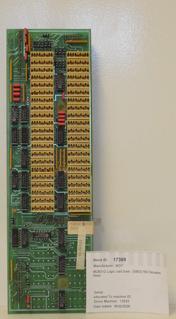 BOY 9626312 Logic card bare. (SB53) NO Decades fitted