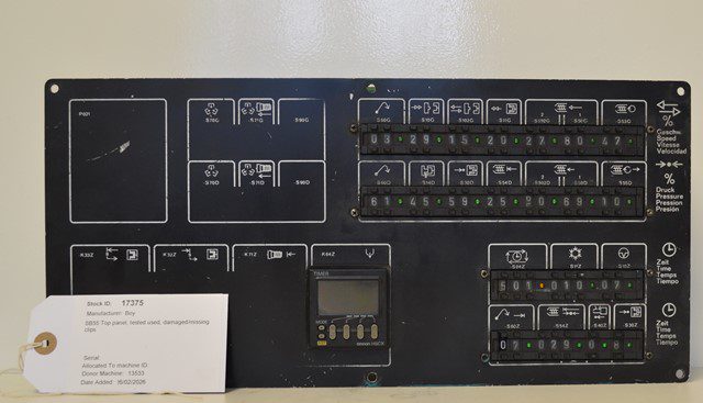 BOY SB55 Top panel, tested used, damaged/missing clips