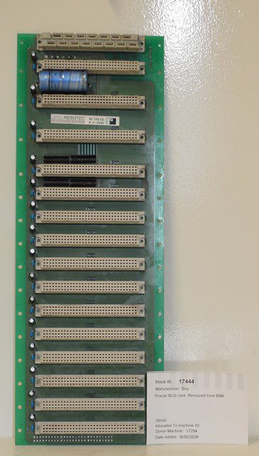 Procan BUS card. Removed from 80M