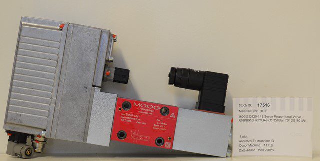 MOOG D920-143 Servo Proportional Valve R16KB910HXYX Rev:C 350Bar Y01DG B01W1