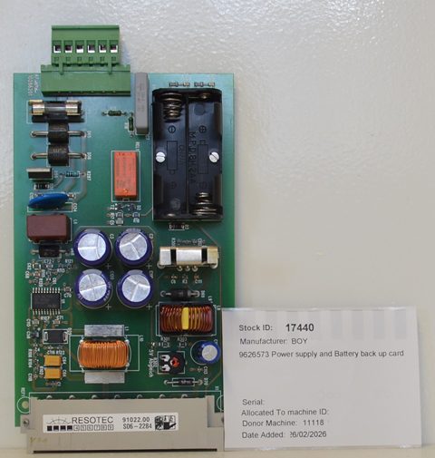 BOY 9626573 Power supply and Battery back up card