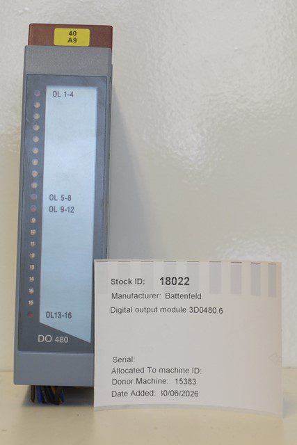 Wittmann Battenfeld Digital output module 3D0480.6