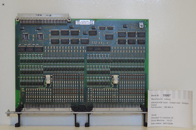 Arburg A04/A05/A06 Input ; Output card – Selogica Classic Part Number : 188.463 A