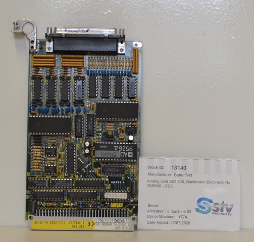 Battenfeld Unilog Analog card AIO 500, Bachmann Electronic No. 2585/00 - CDC