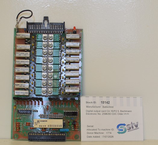 Battenfeld Digital output card CA 16/P2.5, Bachmann Electronic No. 2596/00 CDC Older style