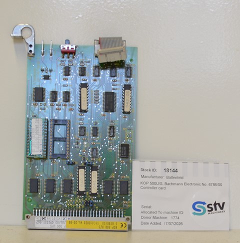 Battenfeld KOP 500U/S, Bachmann Electronic No. 6786/00 Controller card